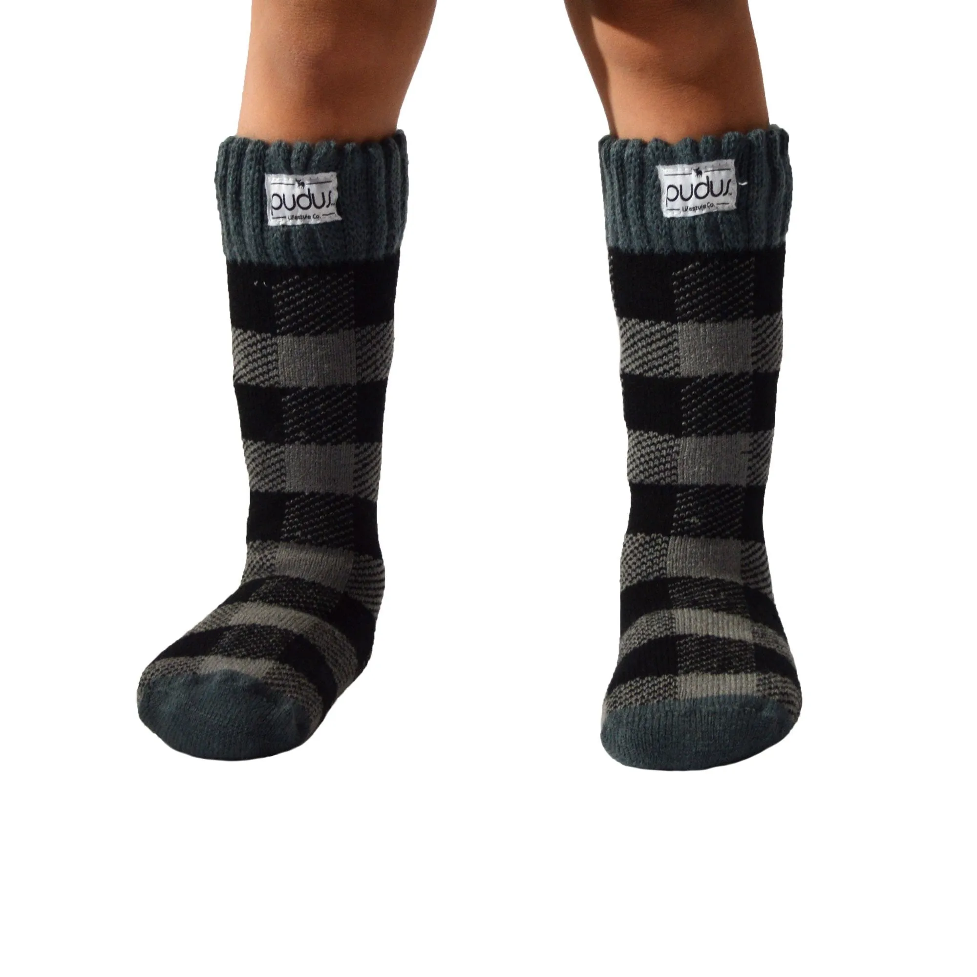 Boot Socks | Lumberjack Grey | Kids Tall