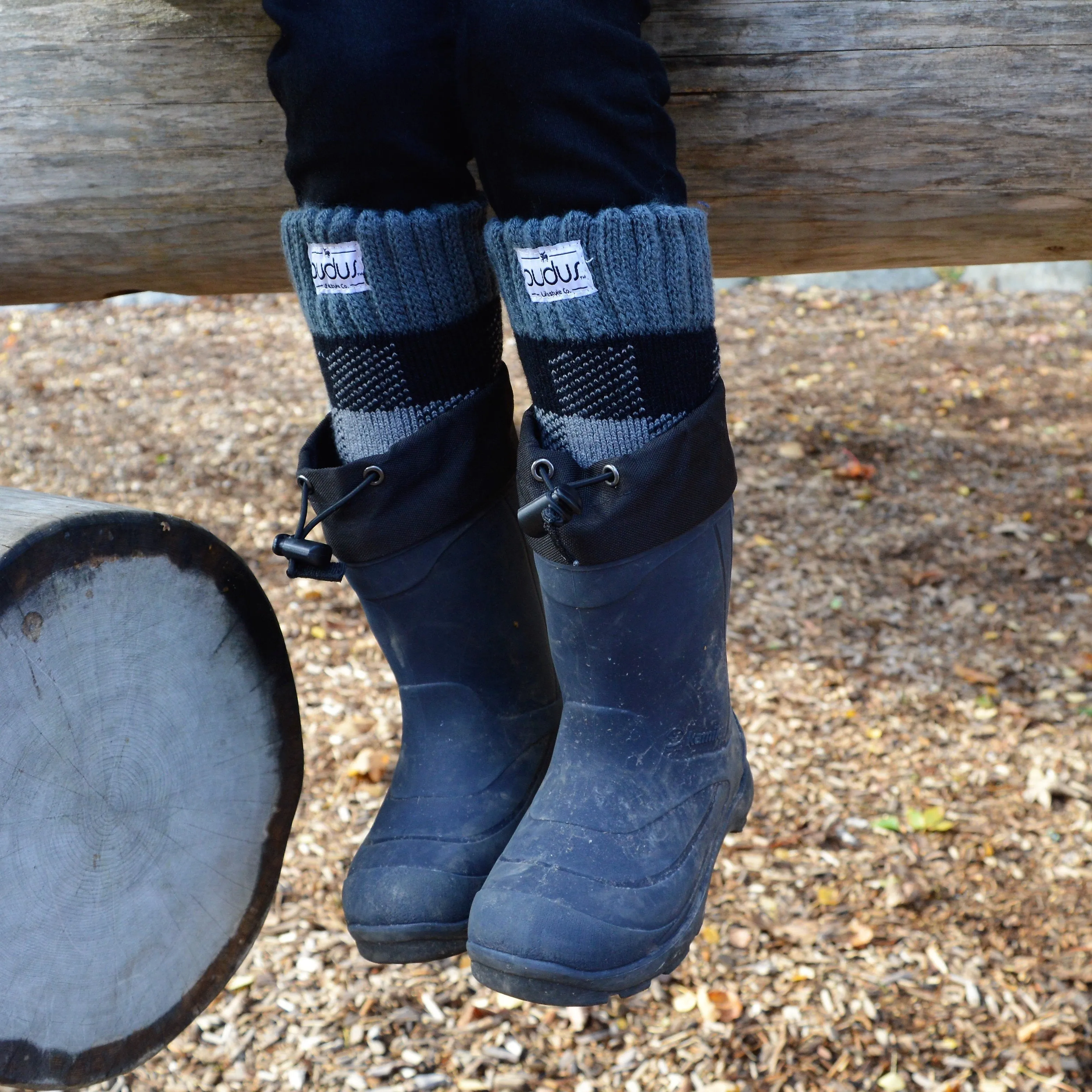 Boot Socks | Lumberjack Grey | Kids Tall