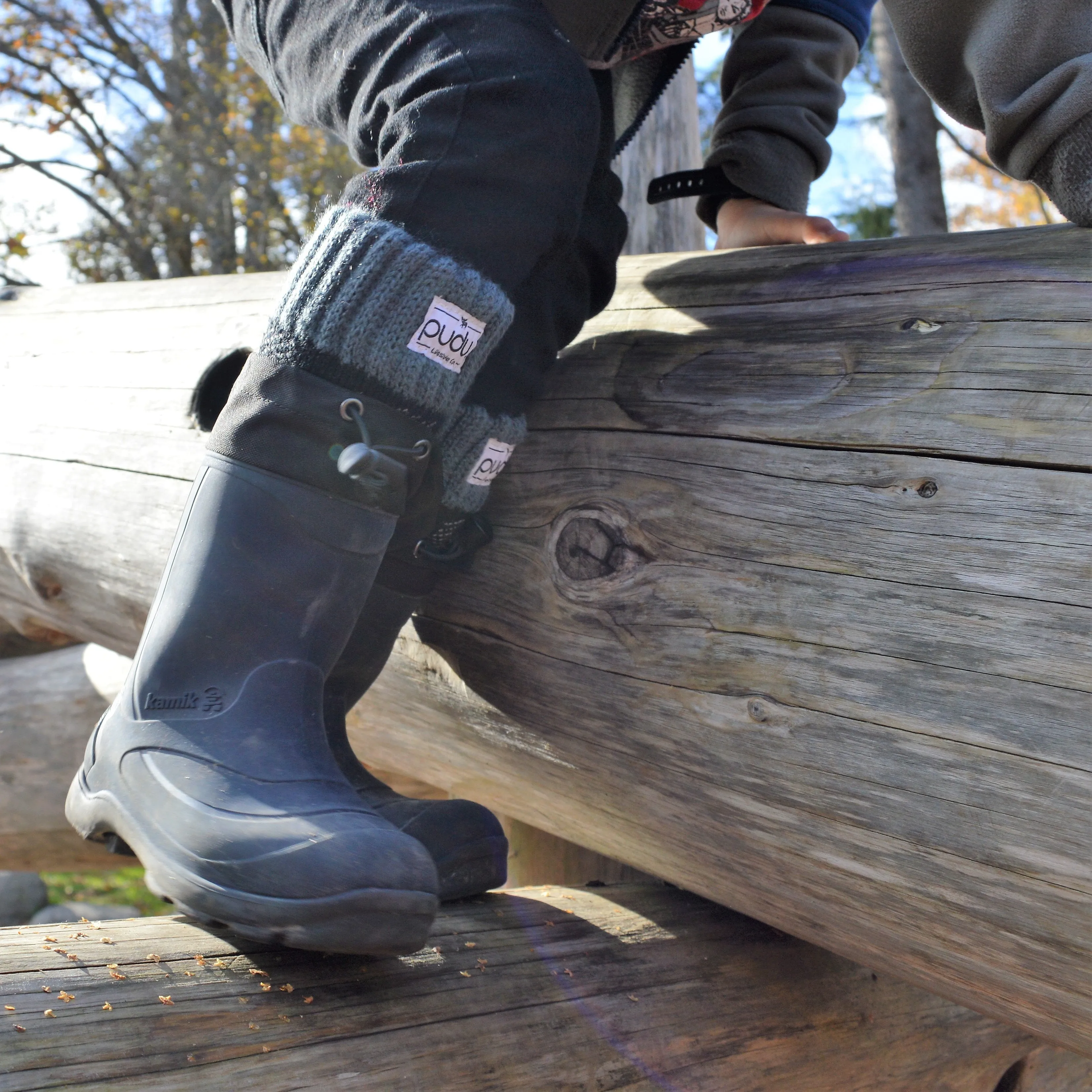Boot Socks | Lumberjack Grey | Kids Tall