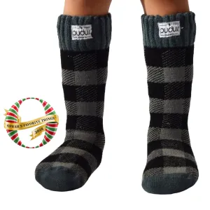 Boot Socks | Lumberjack Grey | Kids Tall
