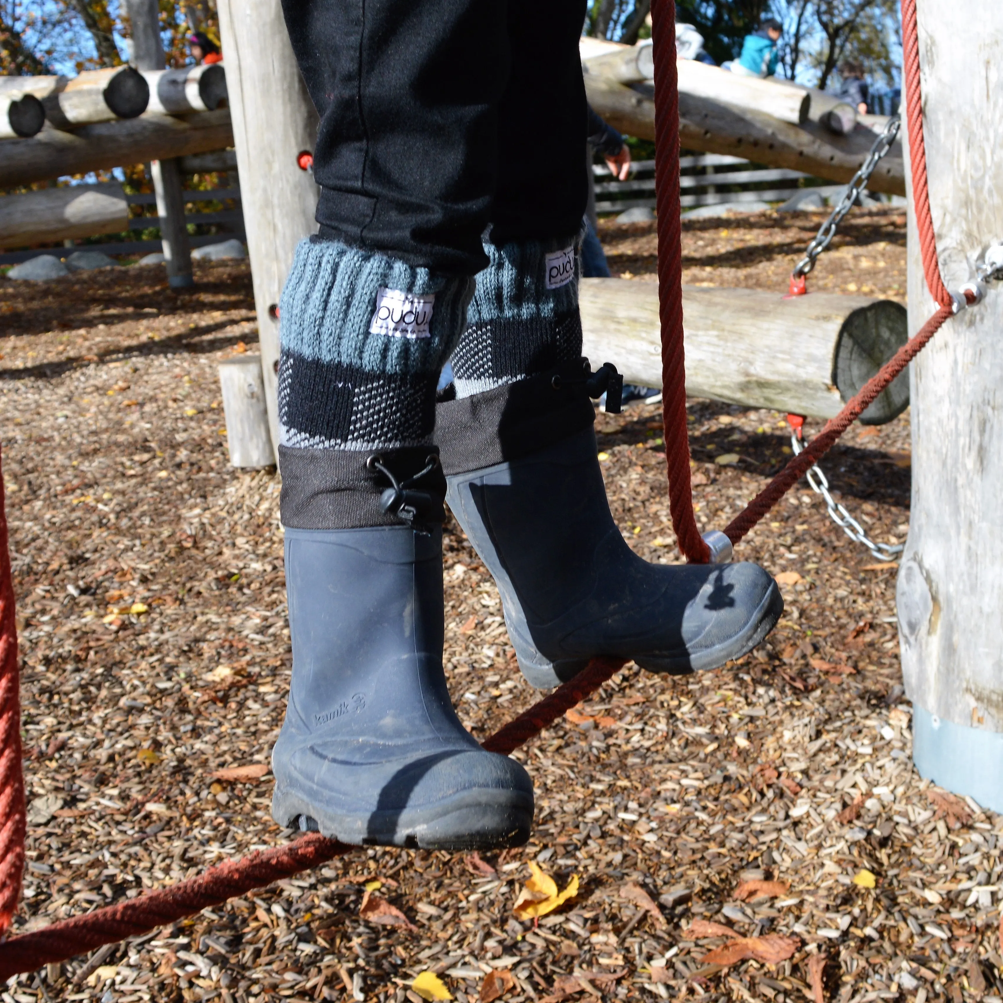 Boot Socks | Lumberjack Grey | Kids Tall