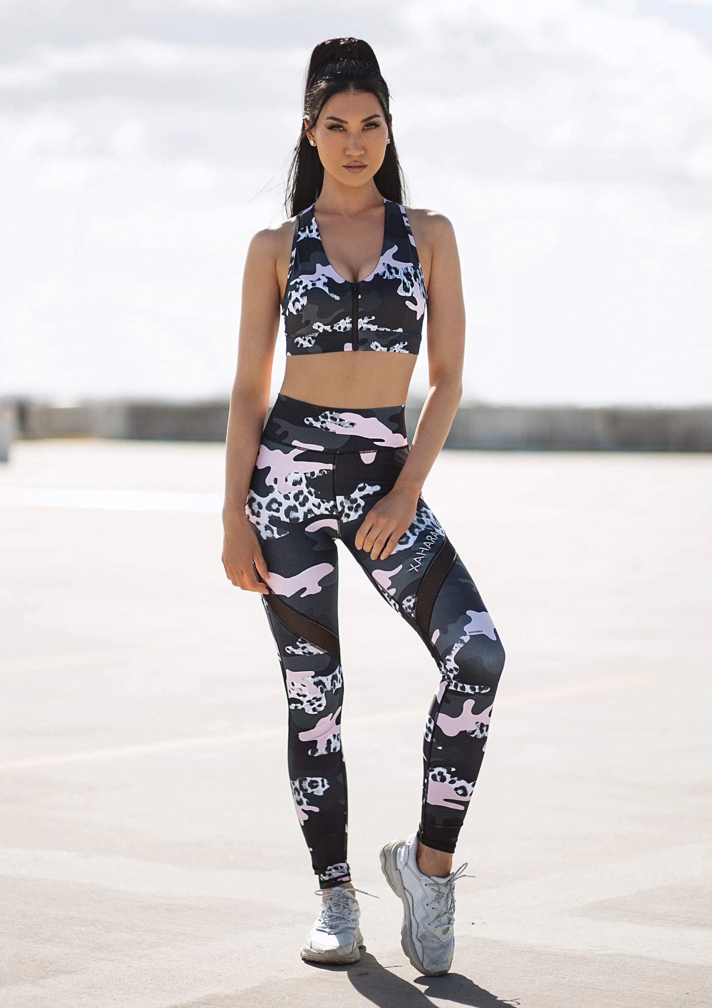 Bootylicious Dusty Pink Camo Legging