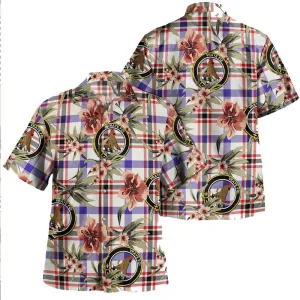 Boswell Dress Modern Tartan Clan Crest Badge Aloha Hawaiian Shirt Tropical Old Style LU47