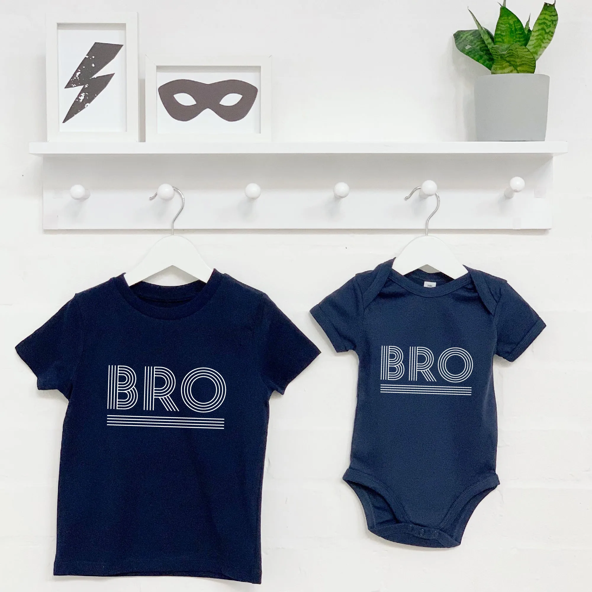 Bro Sis Monochrome Matching Sibling T Shirts