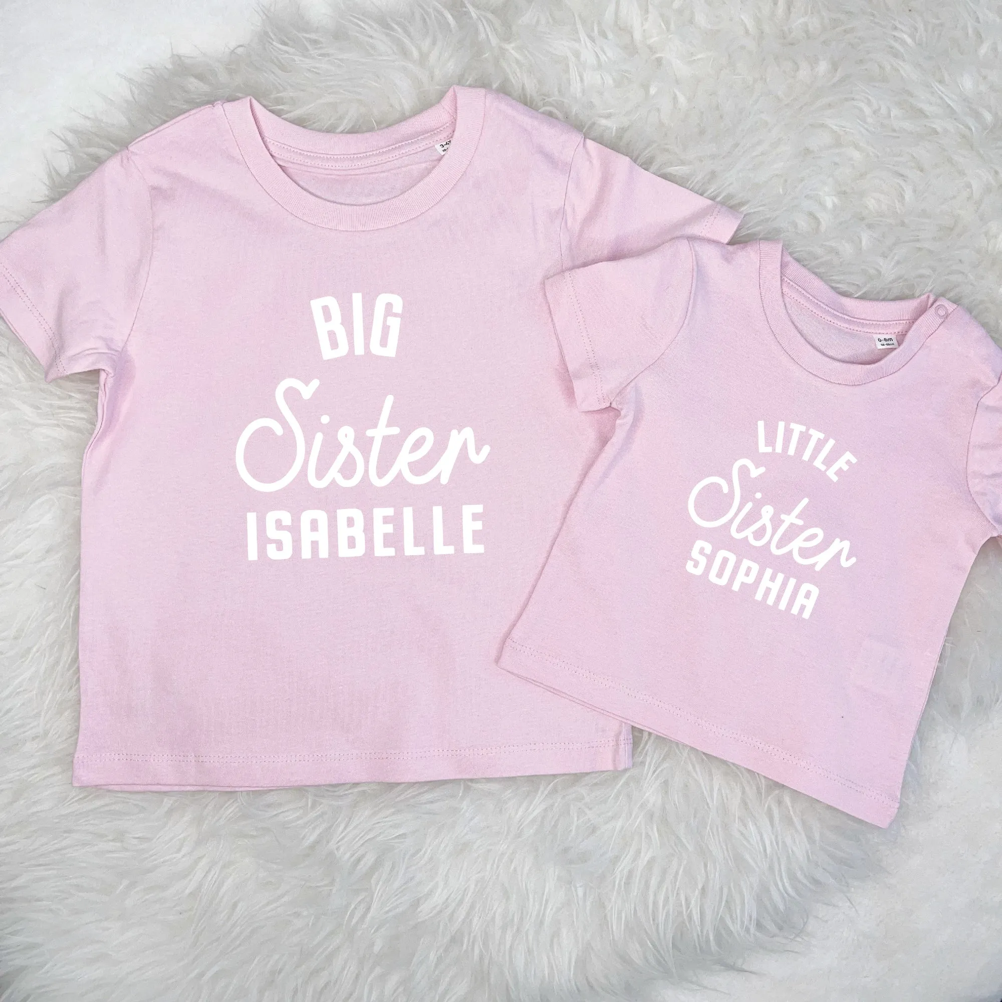 Brother Sister Matching Personalised matching T Shirt Set