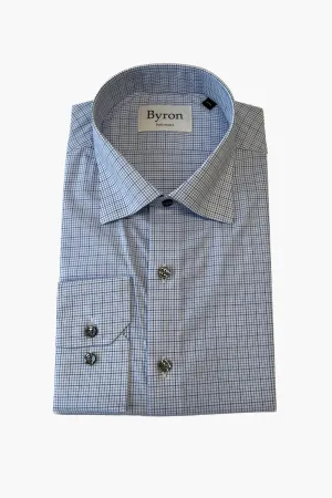 Byron Blue Check Performance Shirt