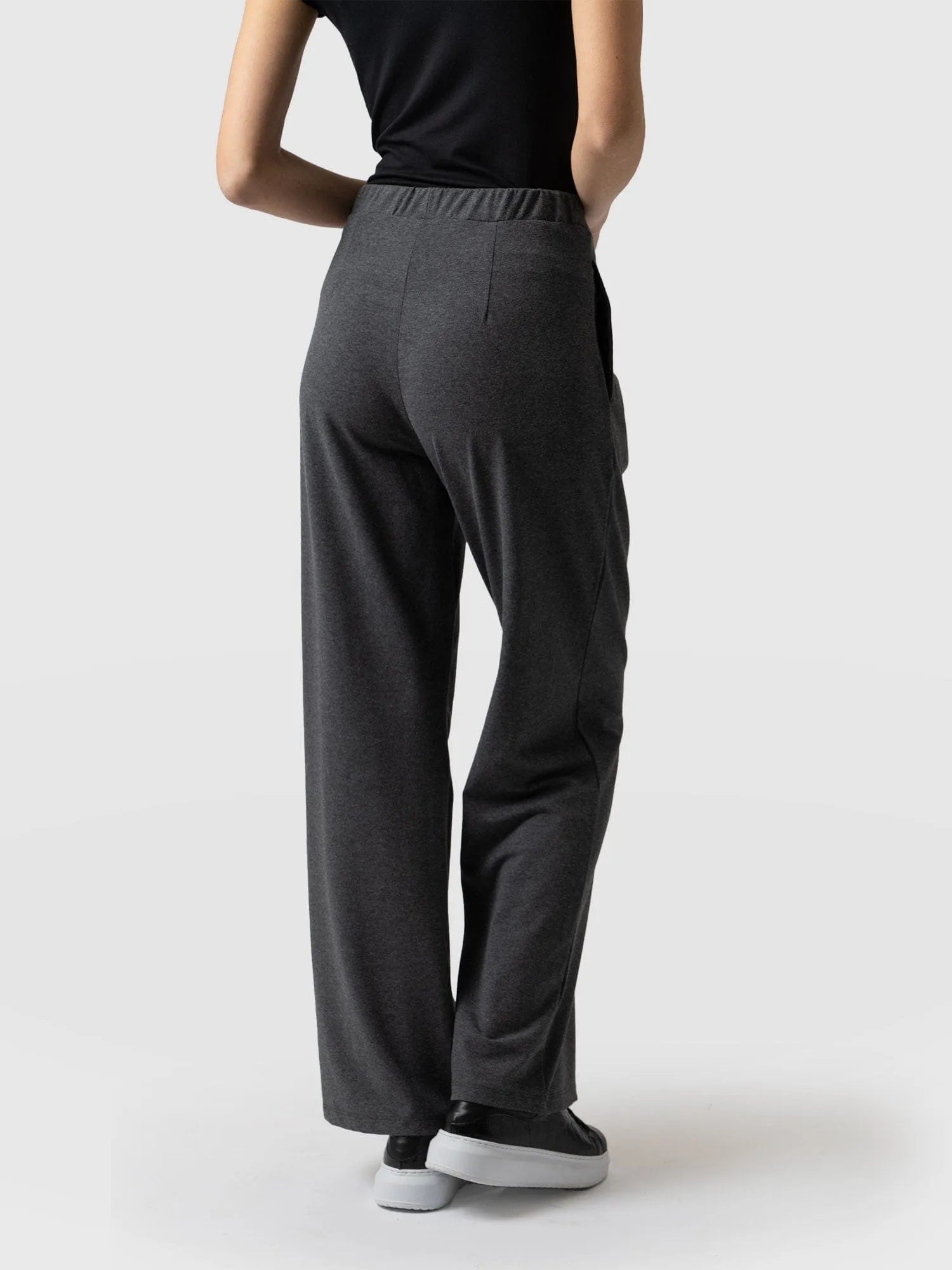 Camden Wide Leg Pant - Charcoal