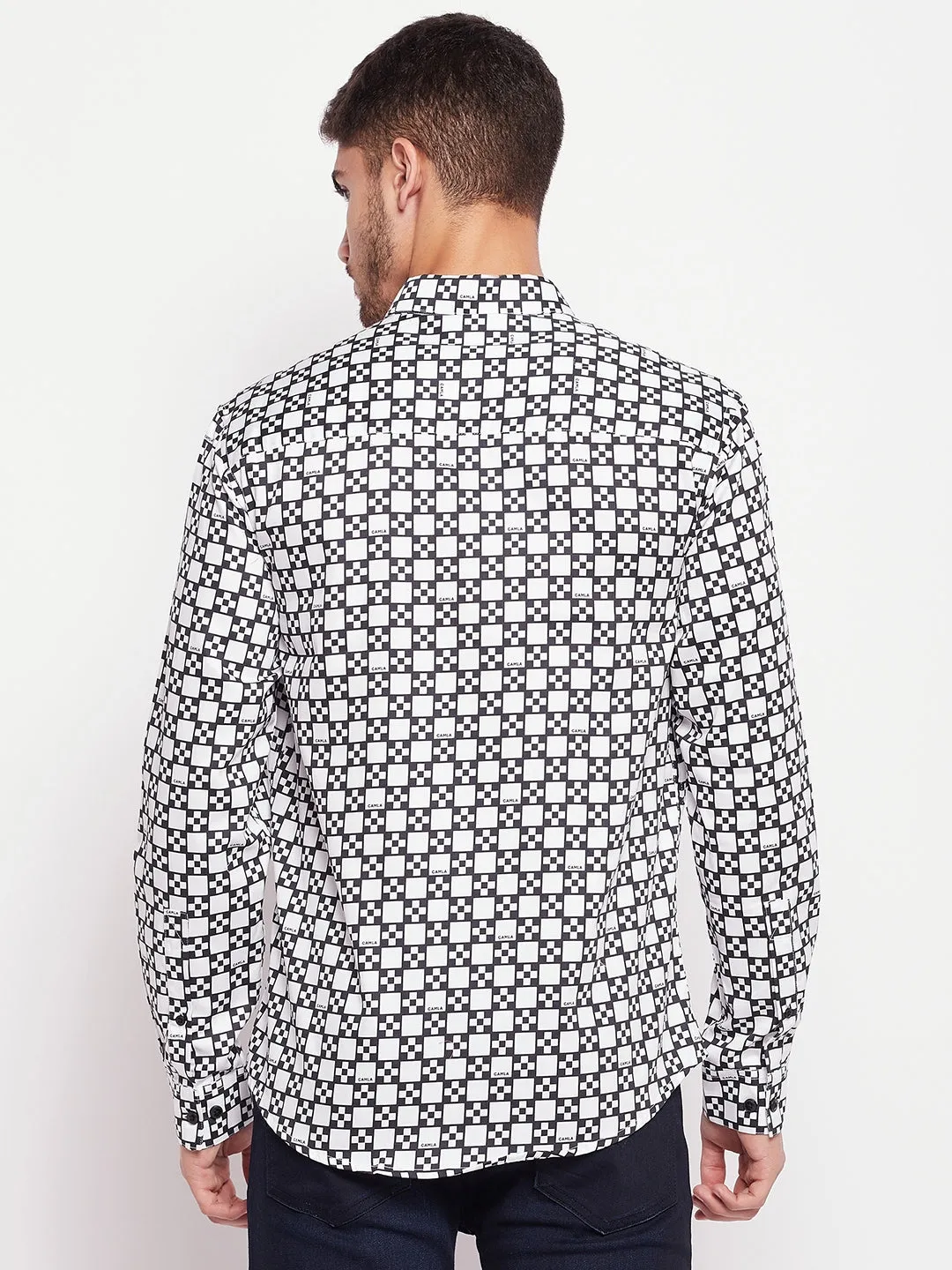 Camla Black/White Men Shirts