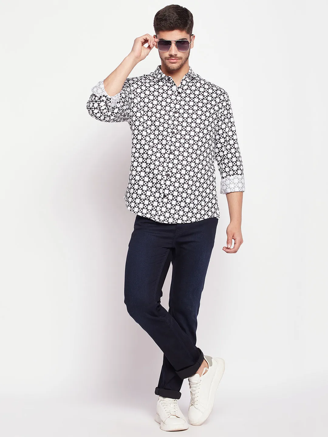 Camla Black/White Men Shirts
