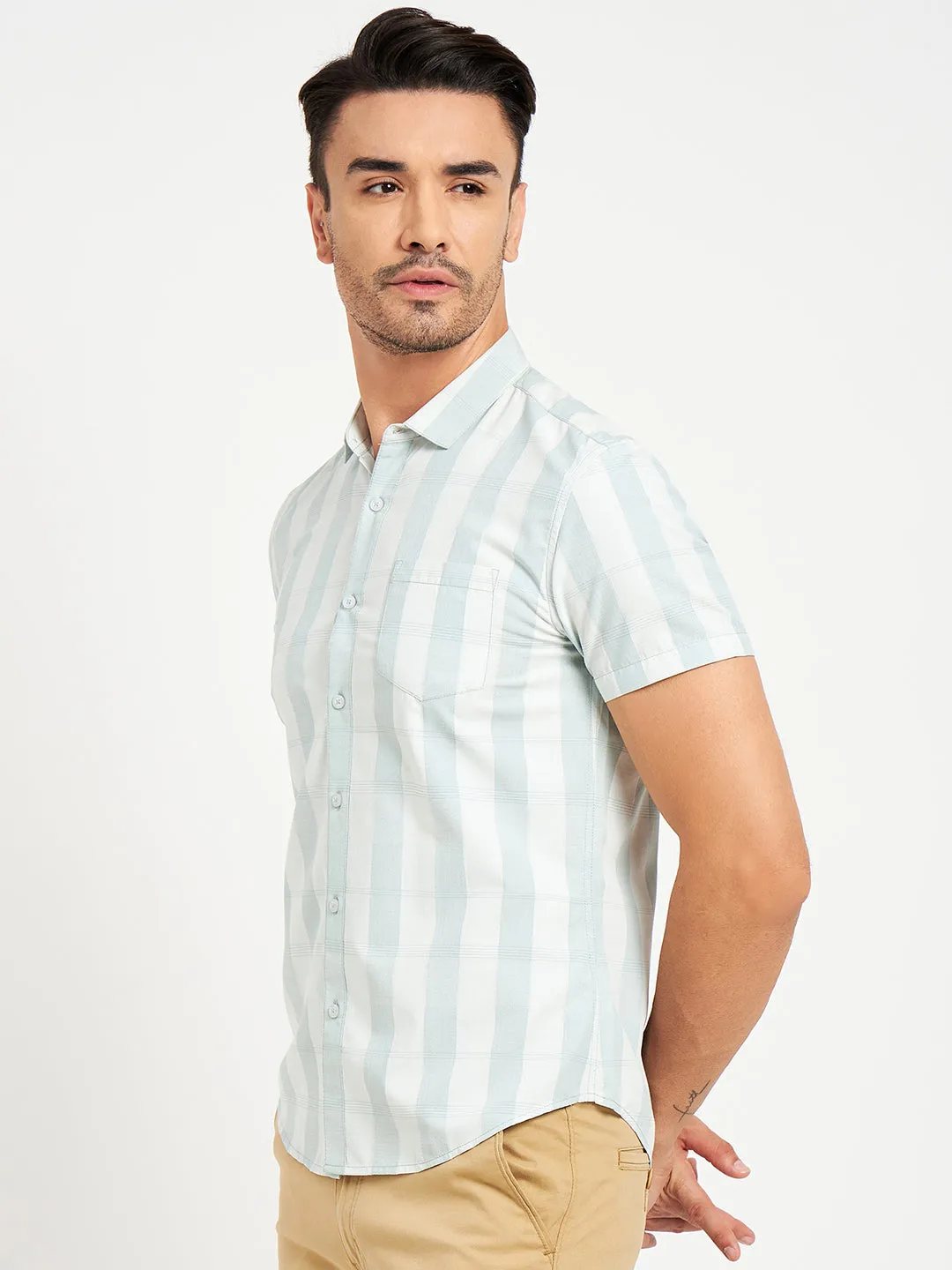 Camla Mint Shirts For Men
