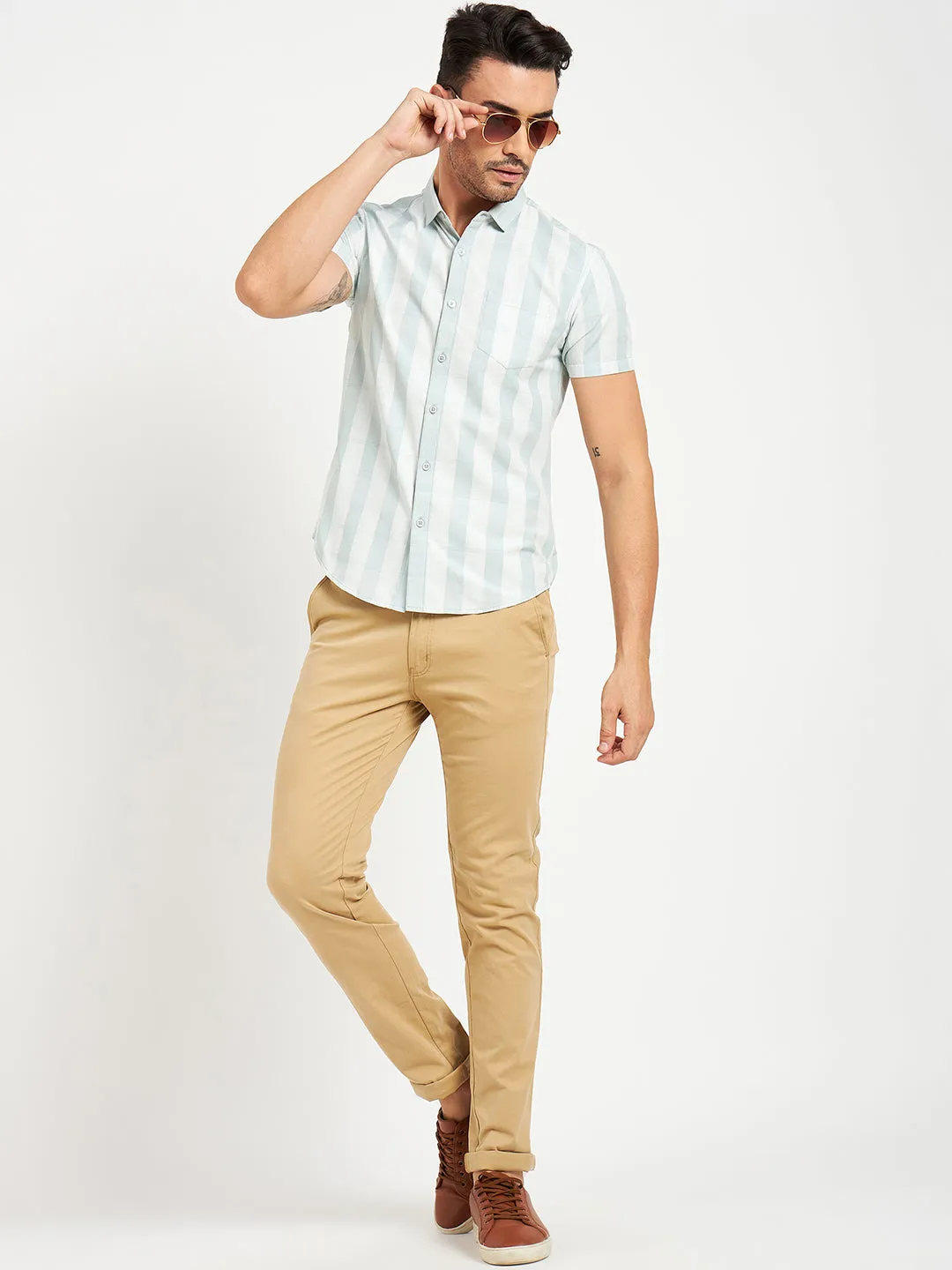 Camla Mint Shirts For Men