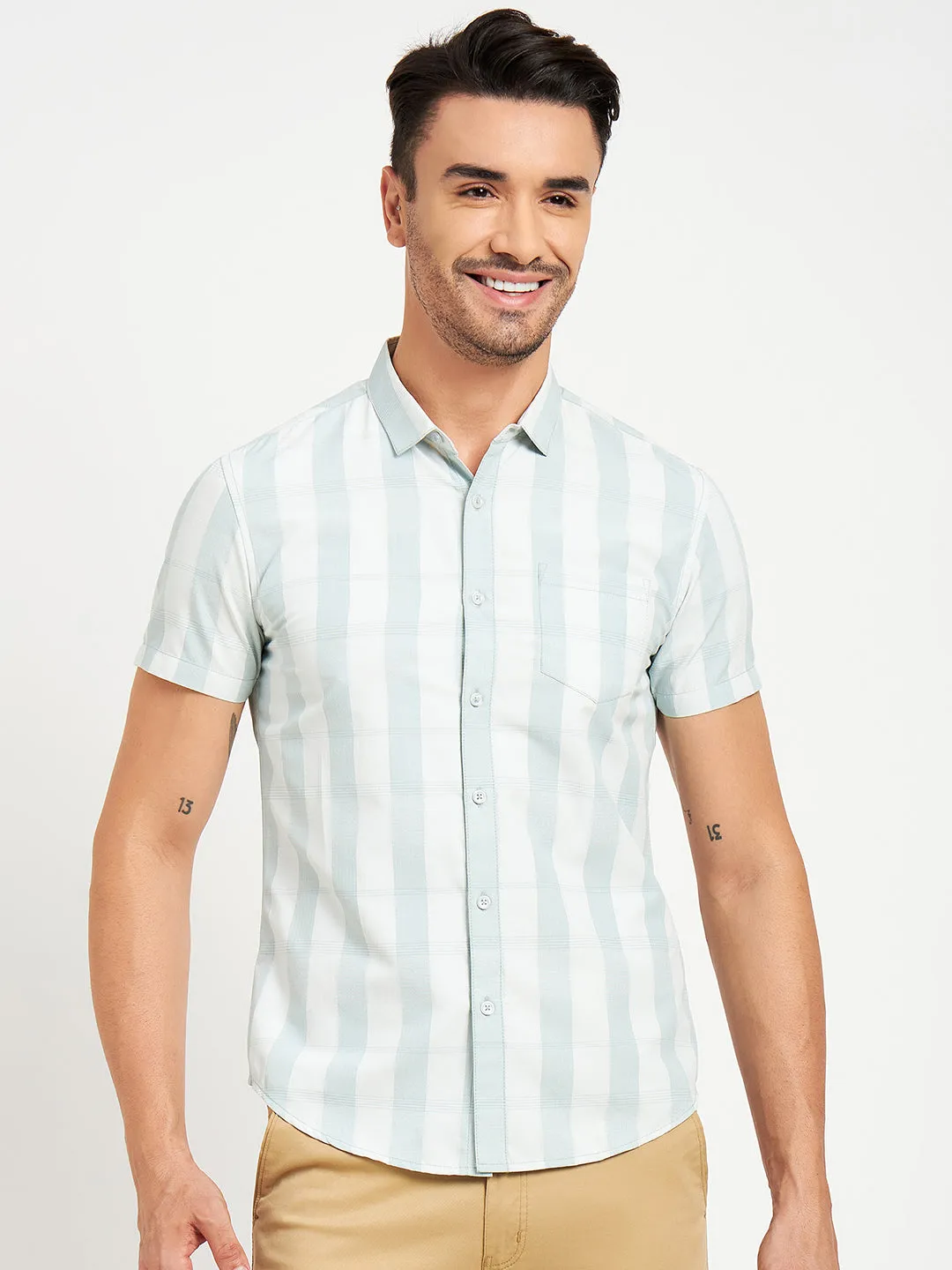 Camla Mint Shirts For Men