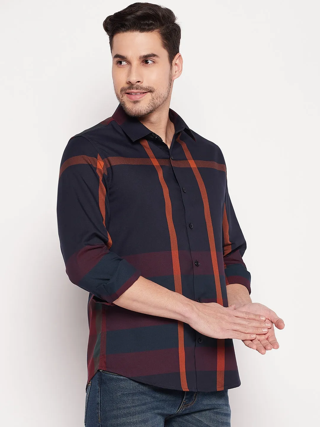 Camla Navy Men Shirt
