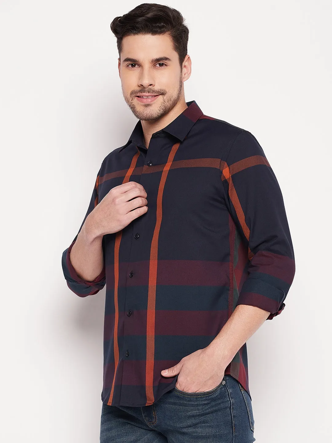 Camla Navy Men Shirt