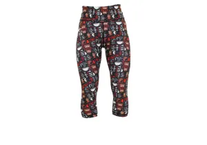Capri Coffee Morning leggings with pockets