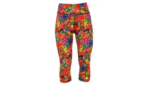 Capri Doodle Blooms leggings with pockets