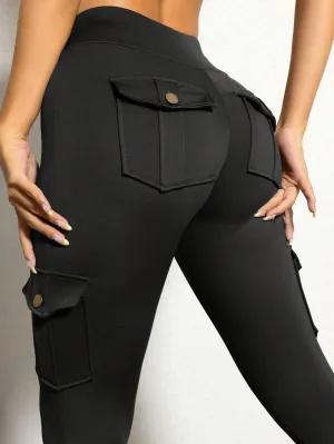 Cargo Pocket Sports Yoga Leggings