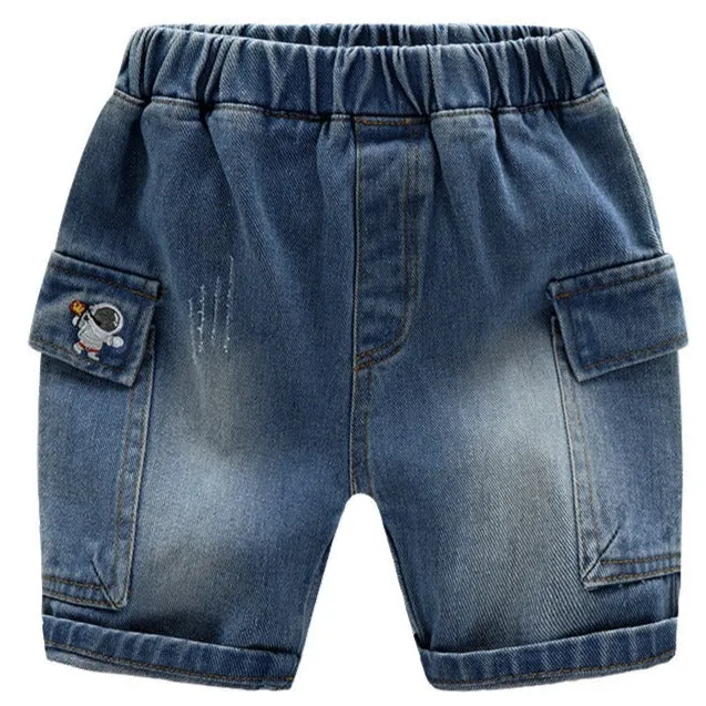 Casual Big Pocket Baby Toddler Kid Jean Shorts