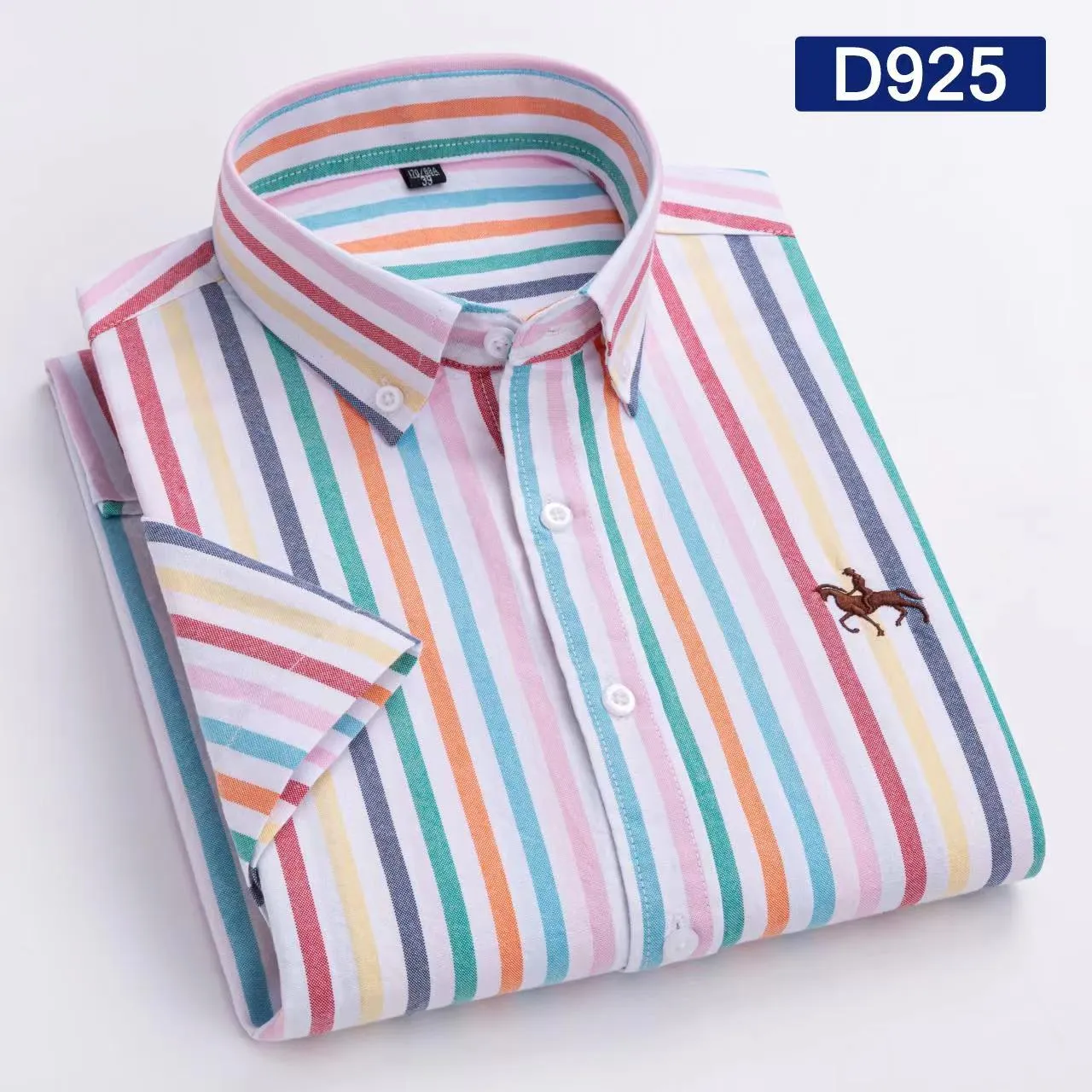 Casual Oxford Men's Short-Sleeved Dress Shirts