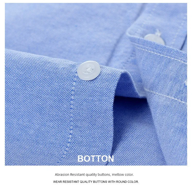 Casual Oxford Men's Short-Sleeved Dress Shirts