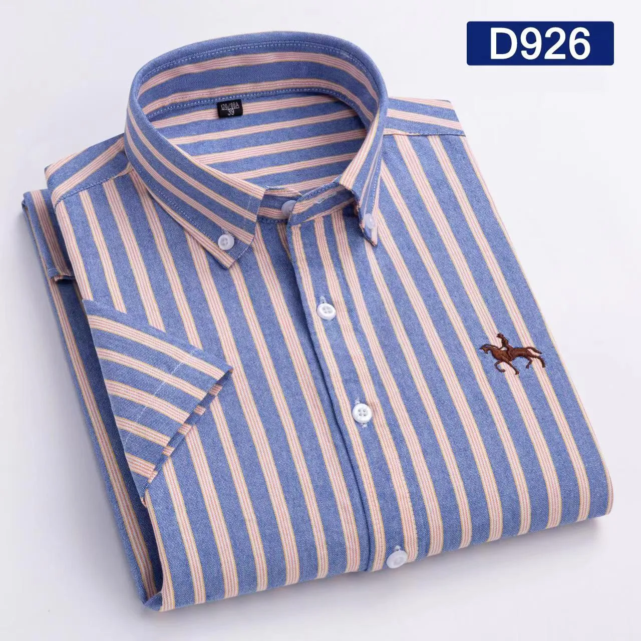 Casual Oxford Men's Short-Sleeved Dress Shirts