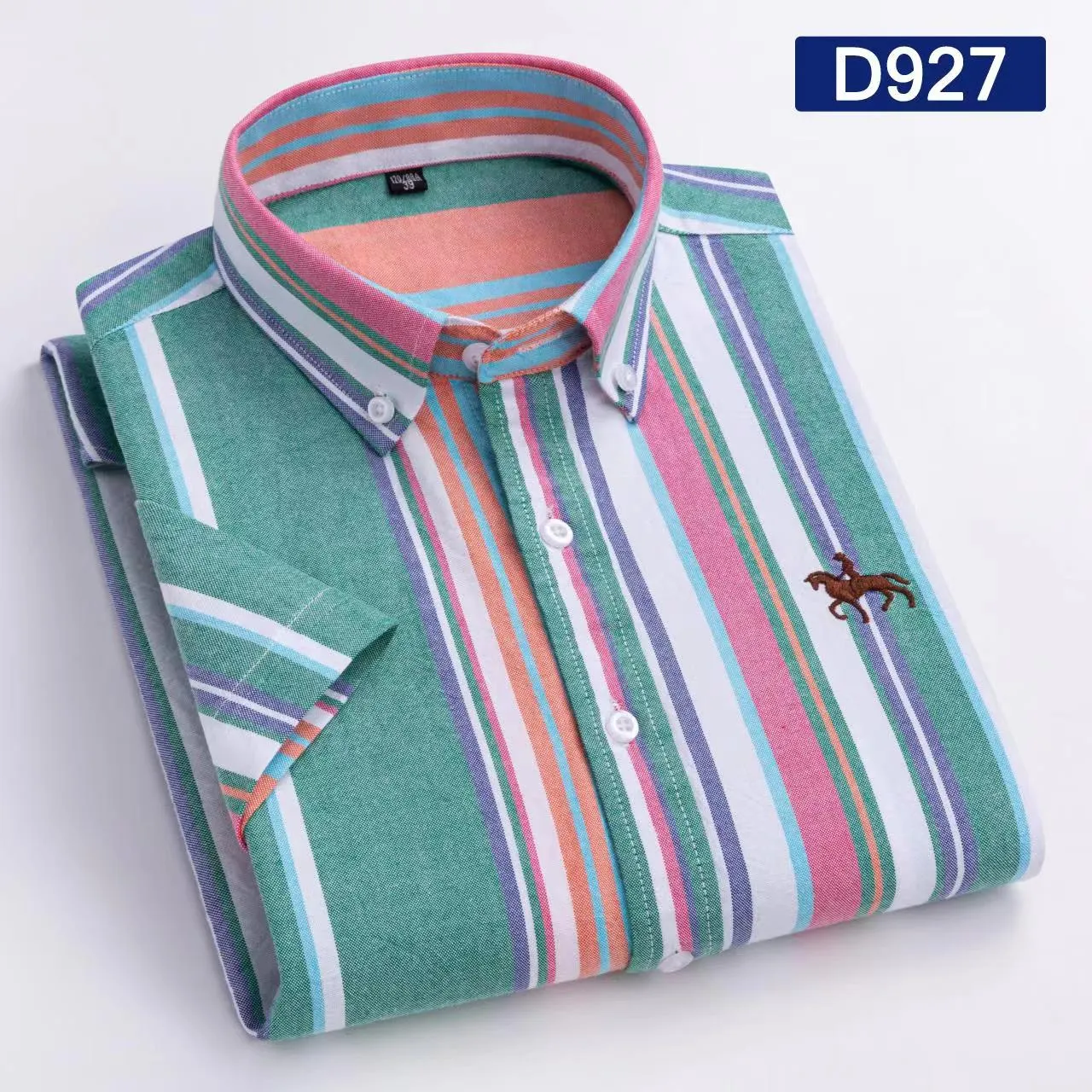 Casual Oxford Men's Short-Sleeved Dress Shirts