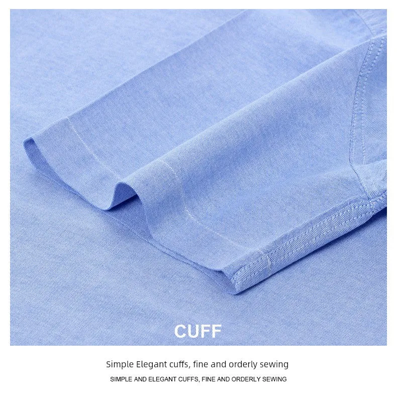 Casual Oxford Men's Short-Sleeved Dress Shirts