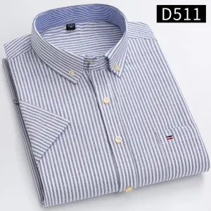 Casual Oxford Men's Short-Sleeved Dress Shirts