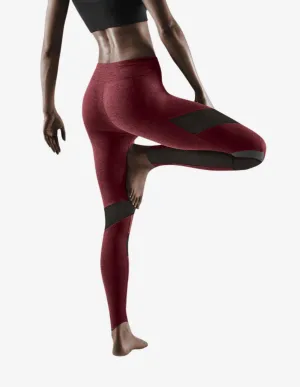 CEP Womens Compression Training Tights Cherry Red