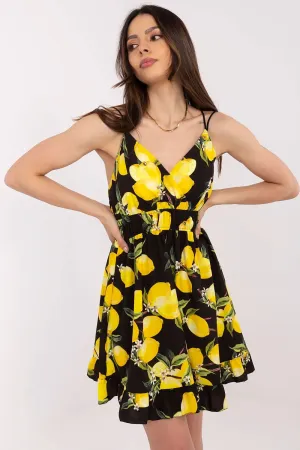Charming summer dress with a lemon print