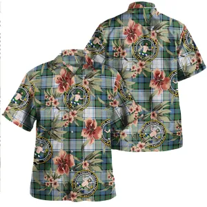 Clan Murray of Atholl Dress (Murray Dress) Ancient Tartan Crest Badge Aloha Hawaiian Shirt Tropical Old Style IH39