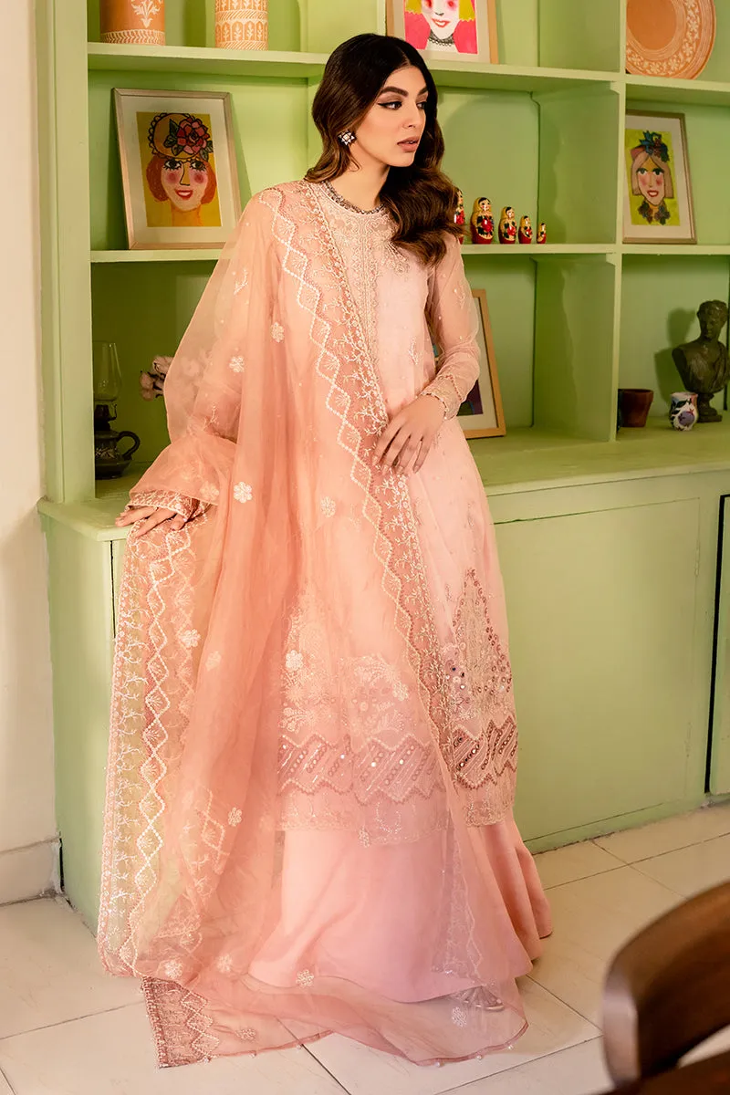 Classic Baby Pink Embroidered Pakistani Salwar Kameez Party Dress