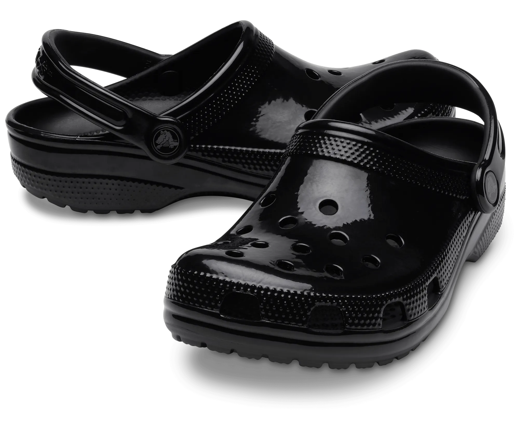 Classic High Shine Clog- Black