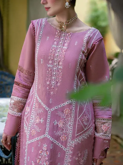 Classic Lilac Embroidered Pakistani Sharara Kameez Dupatta Party Dress