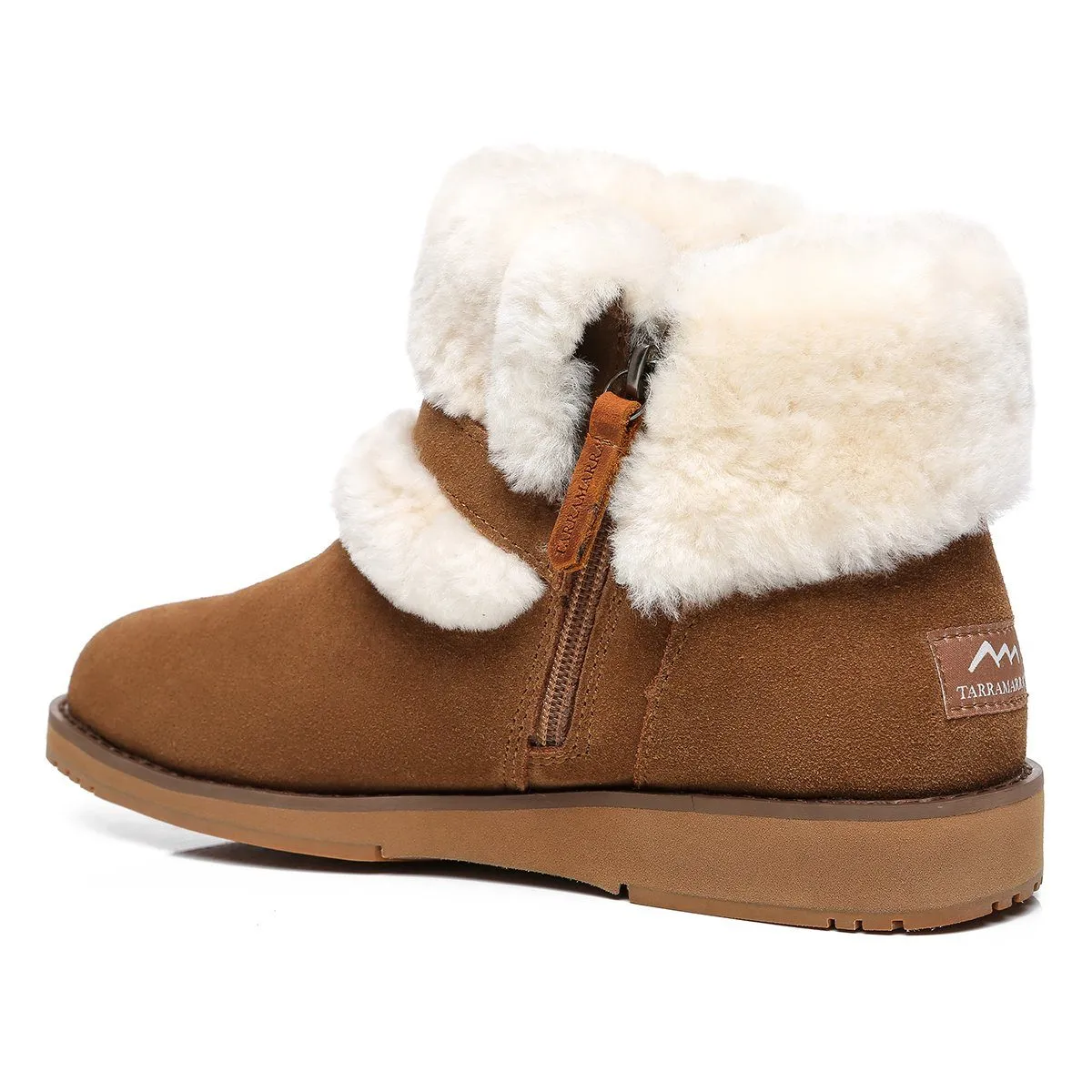 Collette Buckled Strap Fluffy Boots
