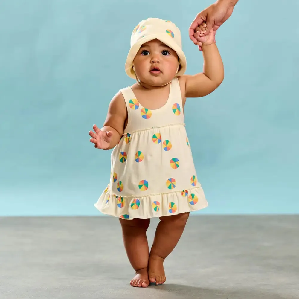 Coral - Rainbow Parasol Sun Dress