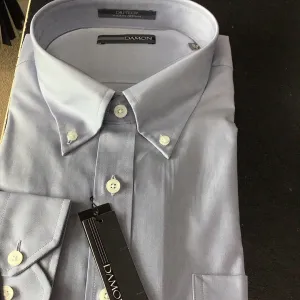 Damon Blue Long Sleeve Dress Shirt