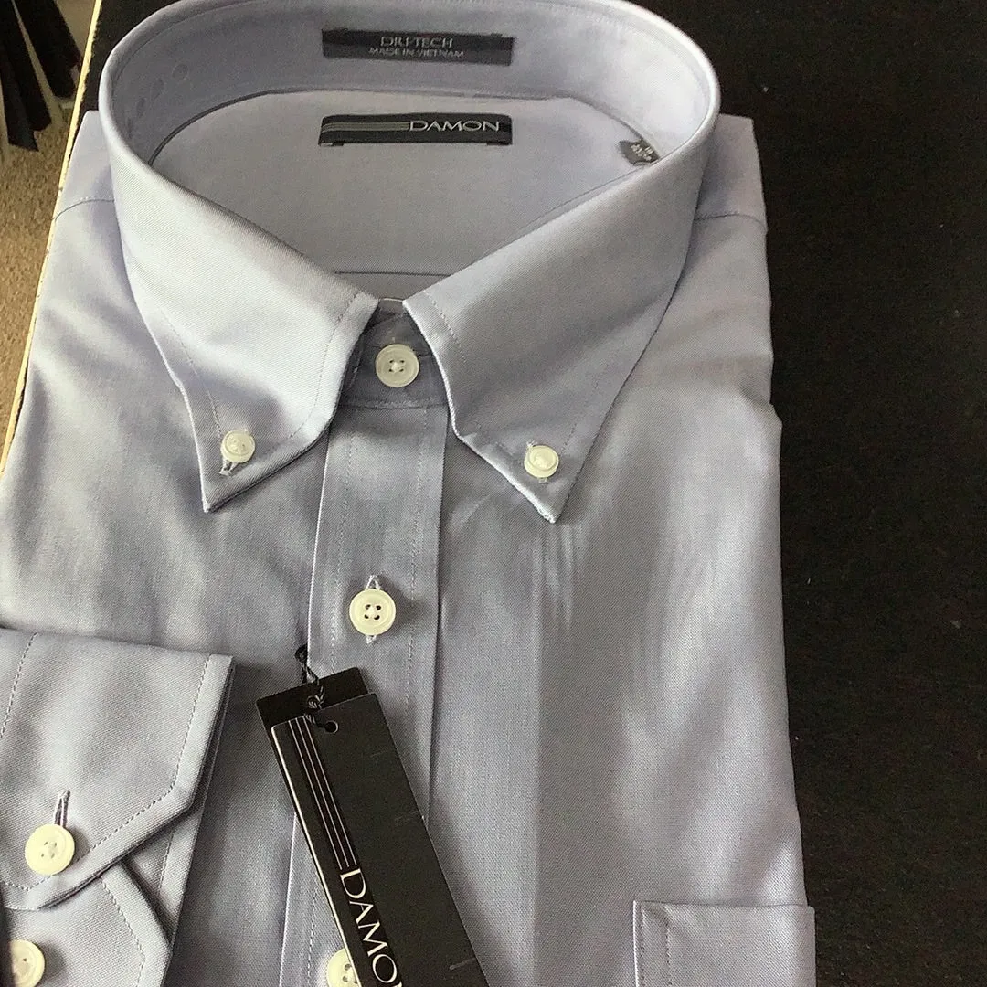 Damon Blue Long Sleeve Dress Shirt