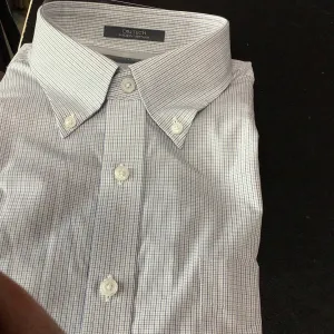 Damon Long Sleeve Dress Shirt Blue Check