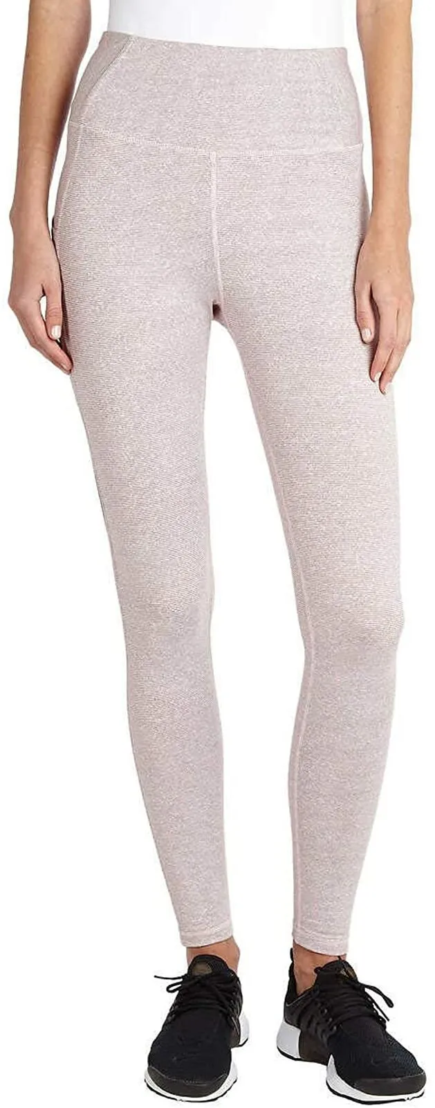 Danskin Ladies Active High Rise Legging Striped Pink