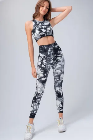 Dark Navy Tie Dye Workout Set