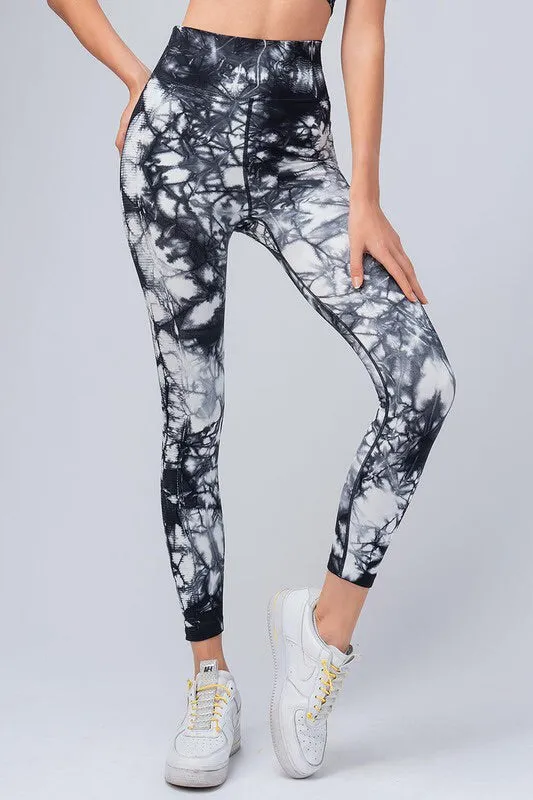 Dark Navy Tie Dye Workout Set