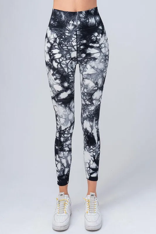 Dark Navy Tie Dye Workout Set