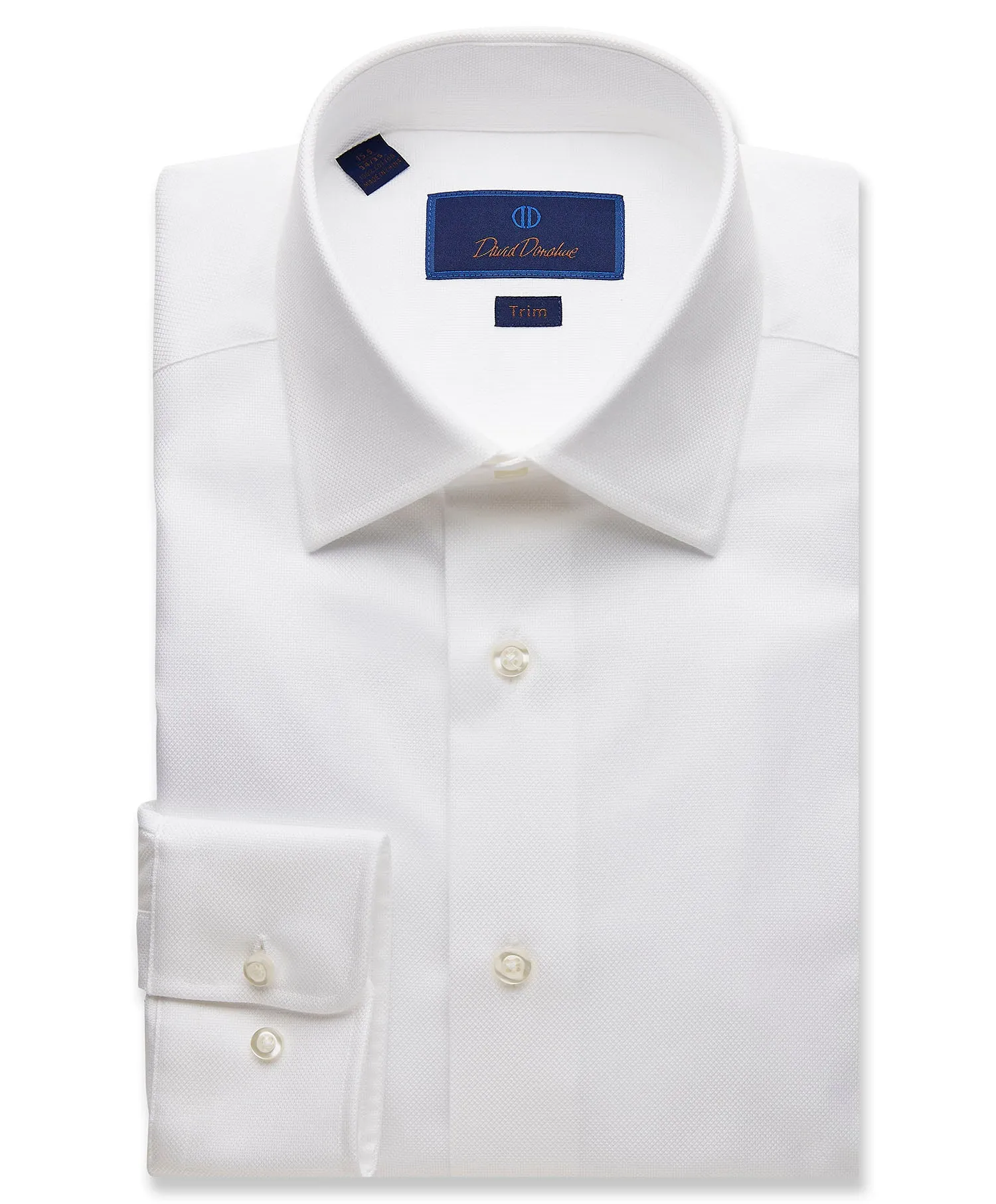 David Donahue Trim Fit Dress Shirt