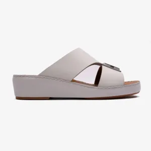 DAVINCI TIMELESS MATT ARABIC SANDALS LIGHT-GREY