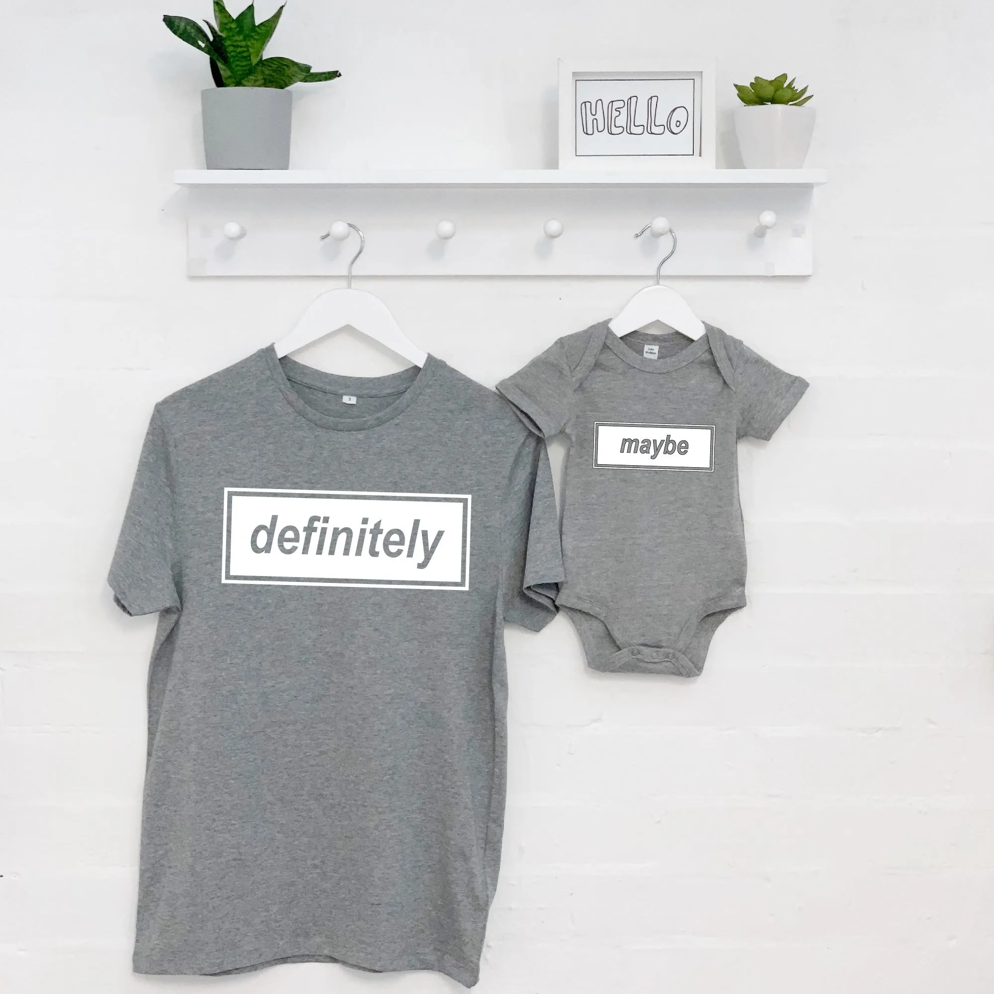 Definitely Maybe Father And Child Matching T Shirts
