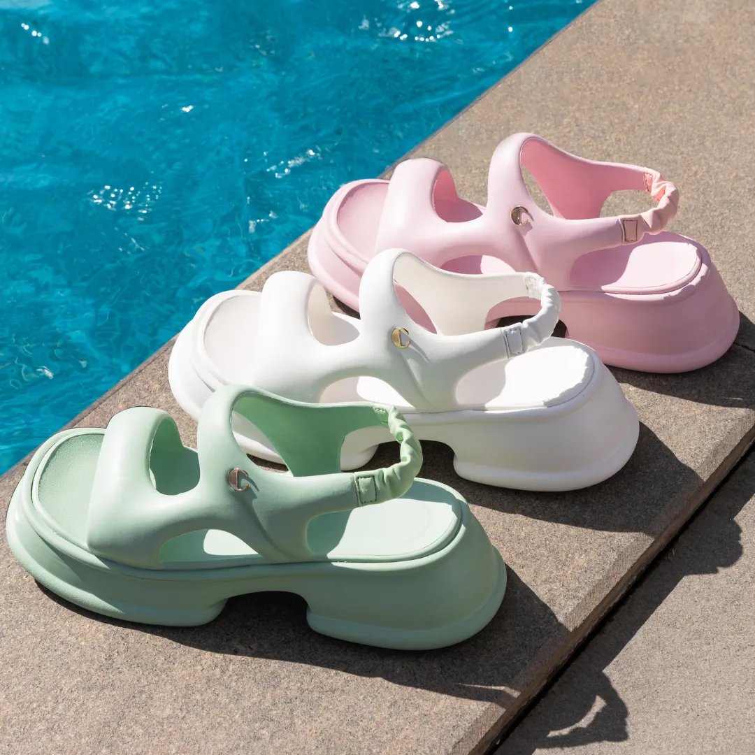 Dewy Pink Sandals