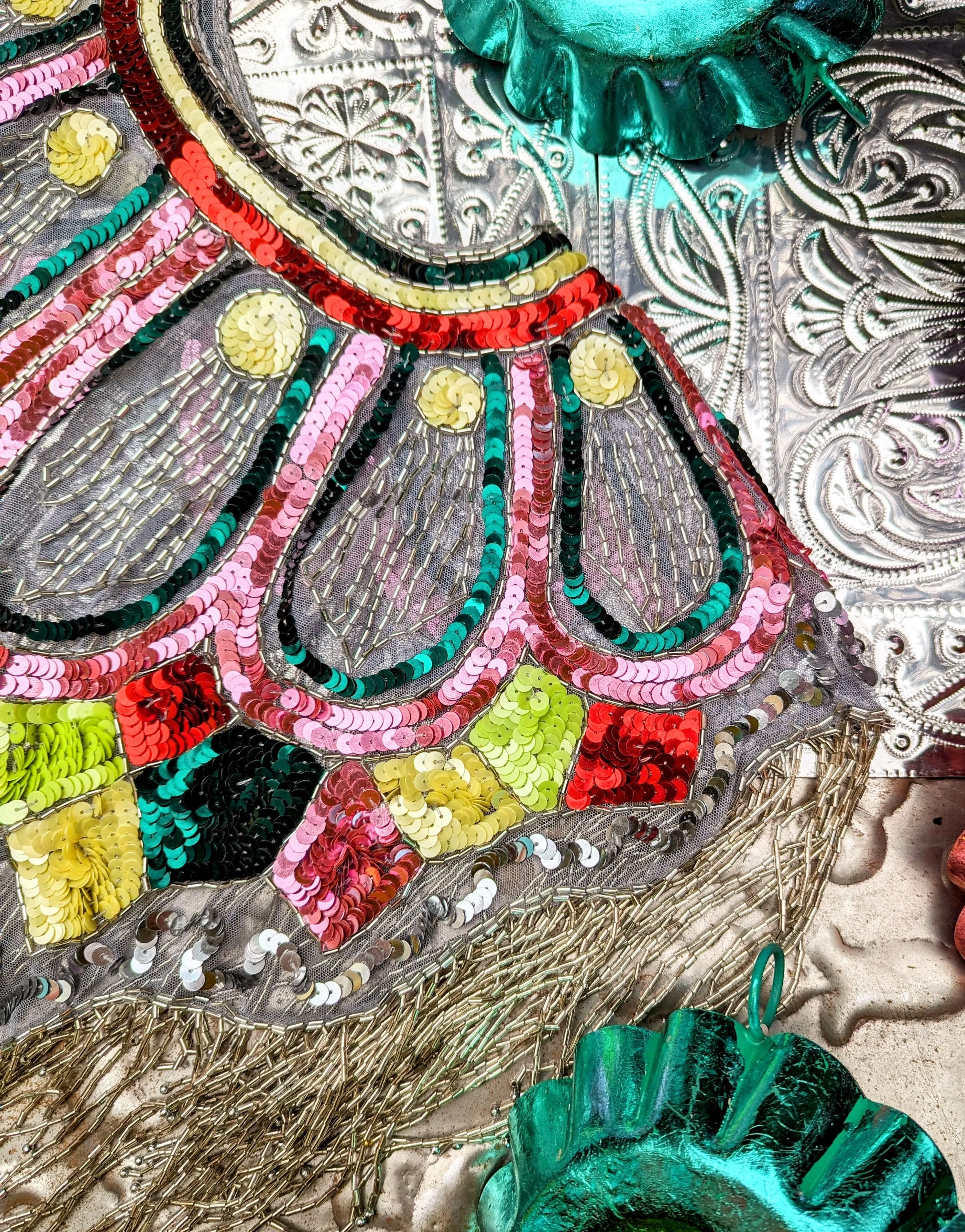 Disco dolly sequin cape