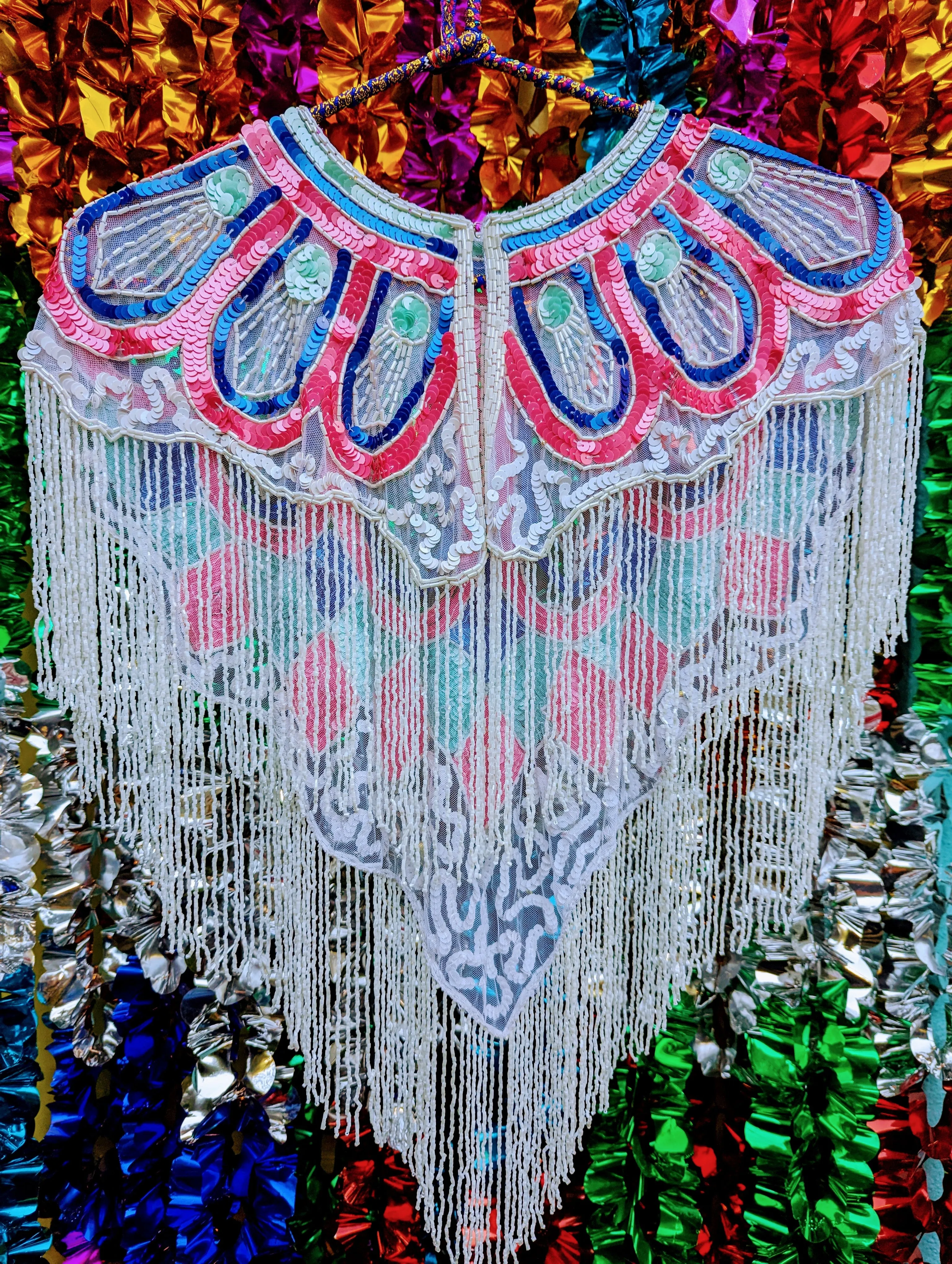 Disco dolly sequin cape