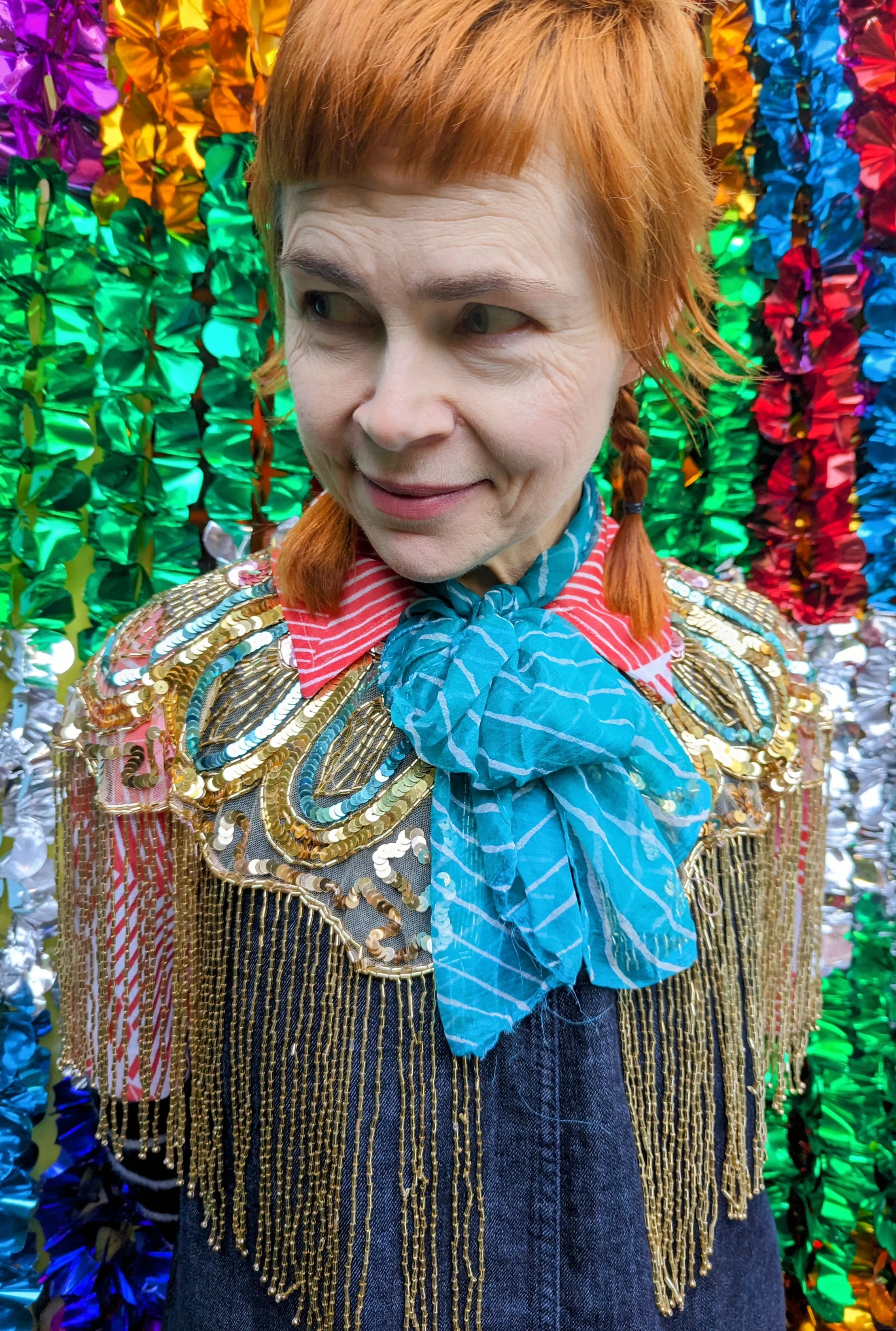 Disco dolly sequin cape